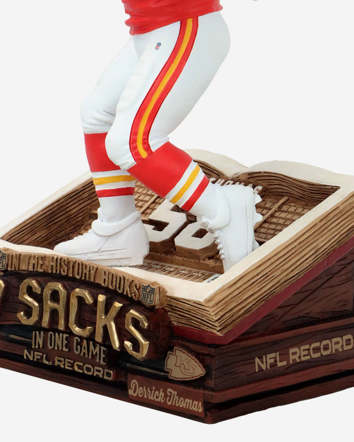 Derrick Thomas Kansas City Chiefs Single-Game Sack Record Book Bobblehead FOCO - FOCO.com