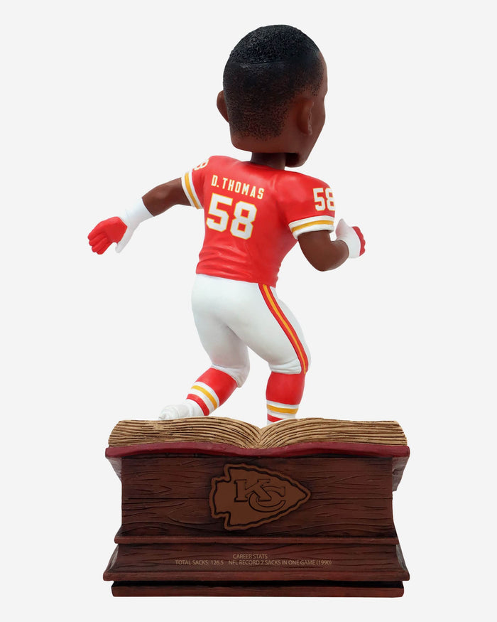 Derrick Thomas Kansas City Chiefs Single-Game Sack Record Book Bobblehead FOCO - FOCO.com