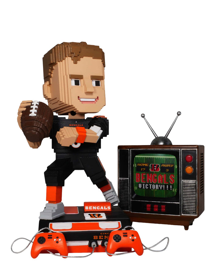 Joe Burrow Cincinnati Bengals Retro 8 Bit Bobblehead FOCO - FOCO.com