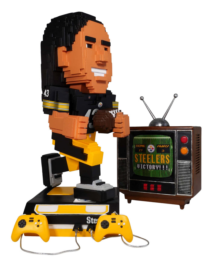 Troy Polamalu Pittsburgh Steelers Retro 8 Bit Bobblehead FOCO - FOCO.com