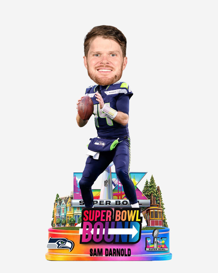 Sam Darnold Seattle Seahawks Super Bowl LX Bound Bobblehead FOCO - FOCO.com
