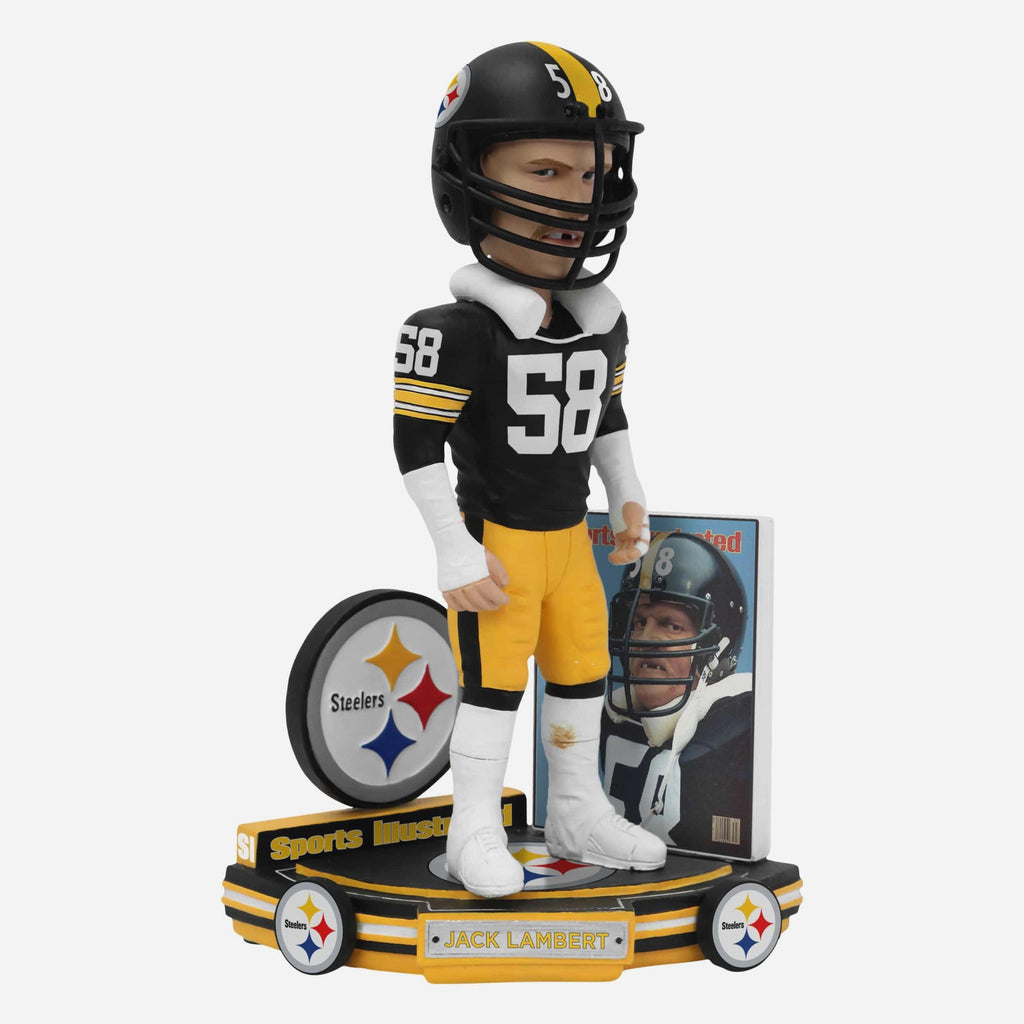 Jack Lambert Pittsburgh Steelers Man Of Steel 1984 Sports Illustrated Cover Bobblehead FOCO - FOCO.com