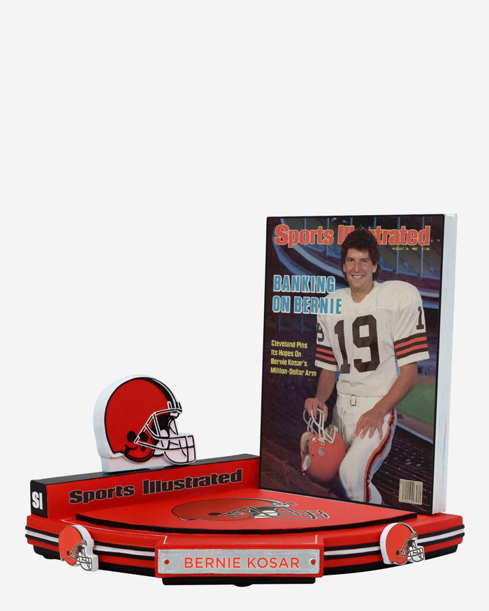 Bernie Kosar Cleveland Browns Banking on Bernie Sports Illustrated Cover Bobblehead FOCO - FOCO.com