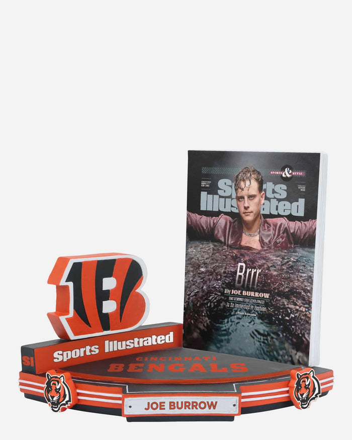 Joe Burrow Cincinnati Bengals Brrr Sports Illustrated Cover Bobblehead FOCO - FOCO.com