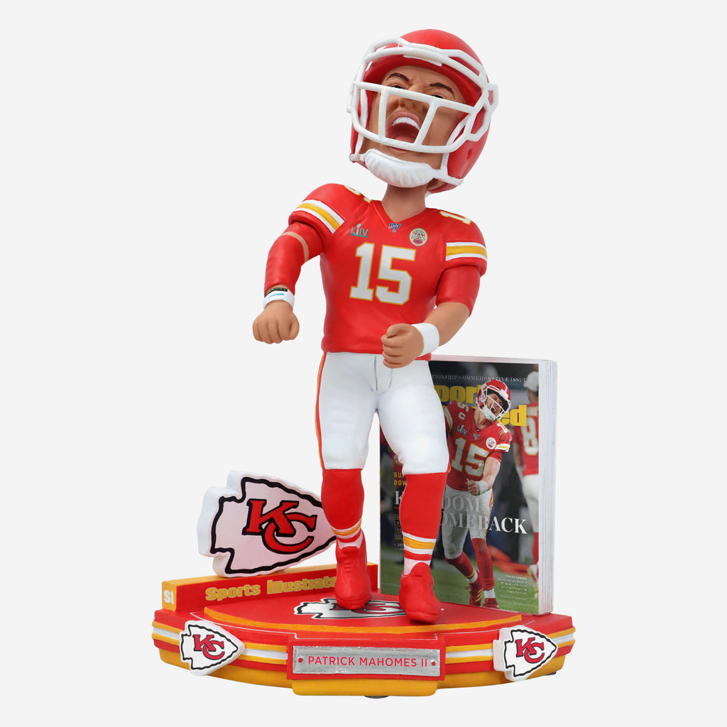 Patrick Mahomes Kansas City Chiefs Kingdom Comeback Sports Illustrated Cover Bobblehead FOCO - FOCO.com