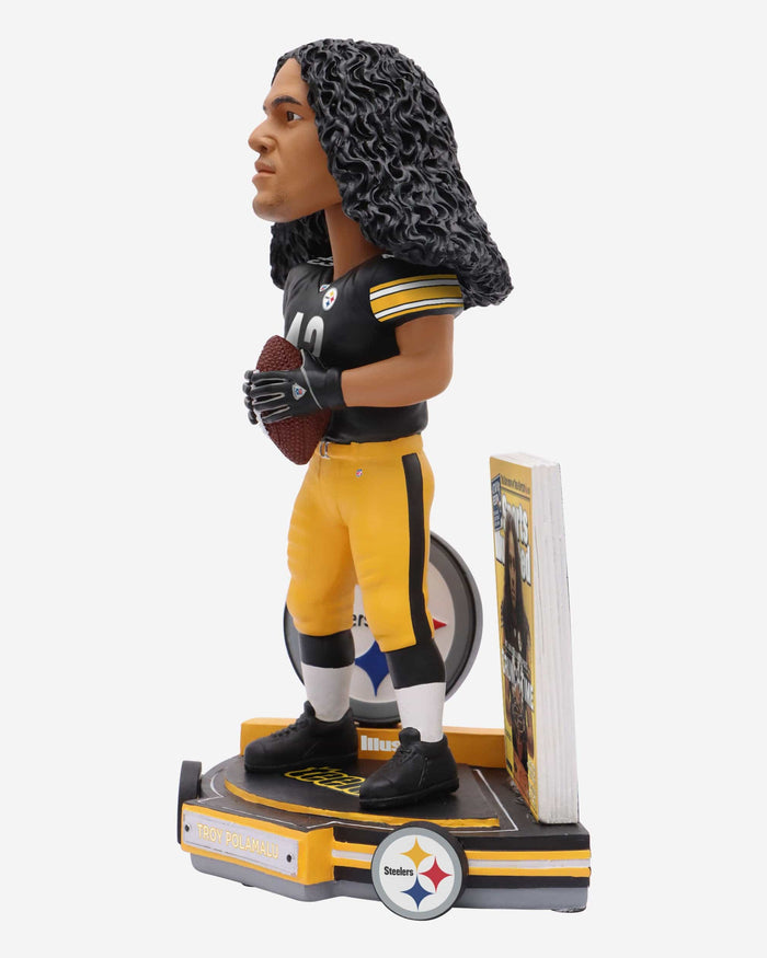 Troy Polamalu Pittsburgh Steelers Sports Illustrated Cover Bobblehead FOCO - FOCO.com