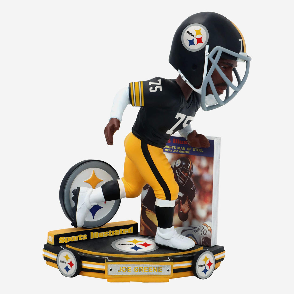 Joe Greene Pittsburgh Steelers Man of Steel Sports Illustrated Cover Bobblehead FOCO - FOCO.com