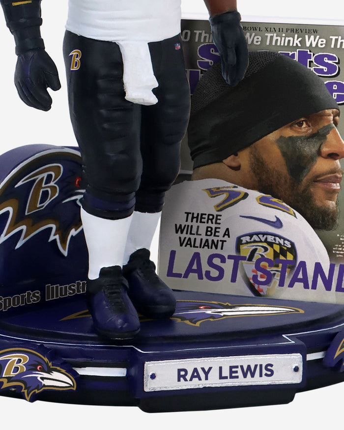 Ray Lewis Baltimore Ravens Valiant Last Stand Sports Illustrated Cover Bobblehead FOCO - FOCO.com