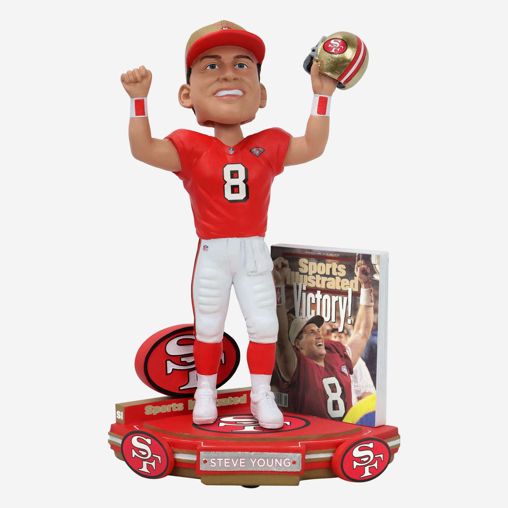 Steve Young San Francisco 49ers Victory Sports Illustrated Cover Bobblehead FOCO - FOCO.com