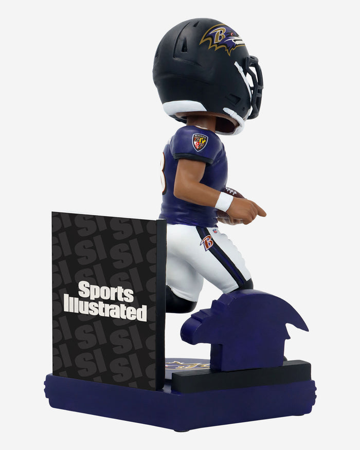 Lamar Jackson Baltimore Ravens What is a Quarterback Sports Illustrated Cover Bobblehead FOCO - FOCO.com