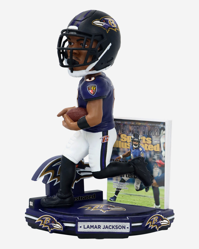 Lamar Jackson Baltimore Ravens What is a Quarterback Sports Illustrated Cover Bobblehead FOCO - FOCO.com