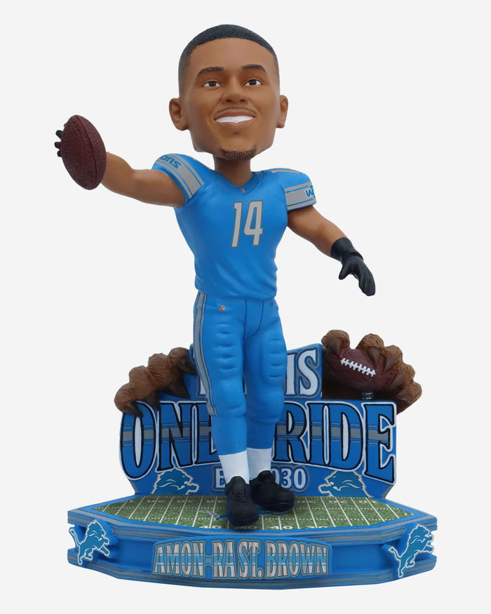 Amon-Ra St Brown Detroit Lions One Pride Bobblehead FOCO - FOCO.com