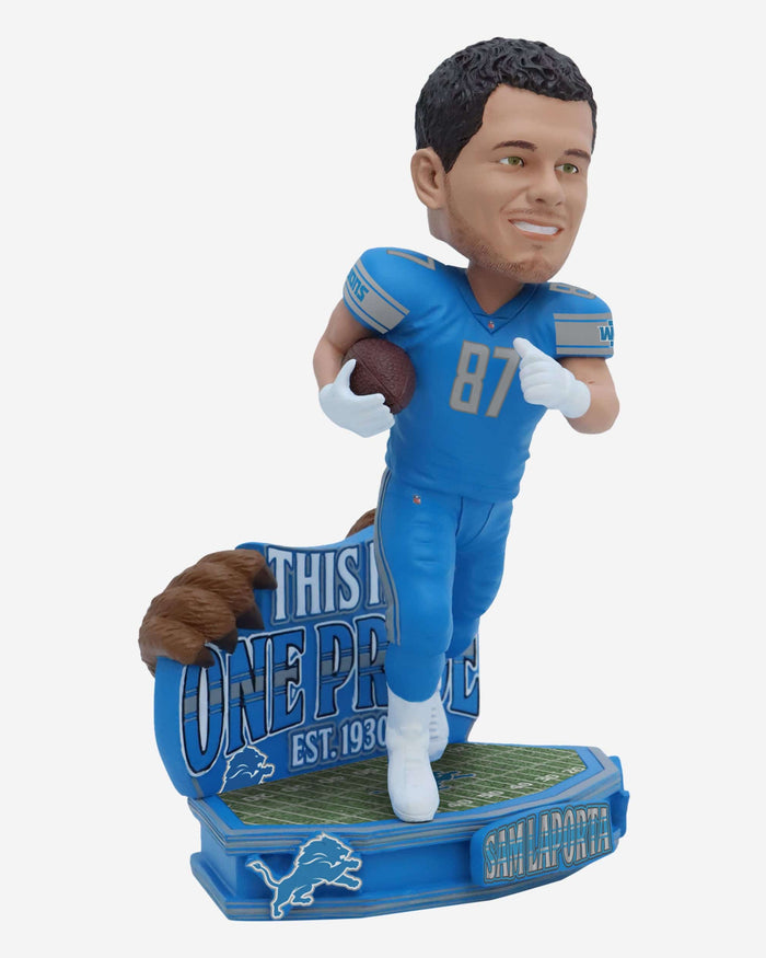 Sam LaPorta Detroit Lions One Pride Bobblehead FOCO - FOCO.com