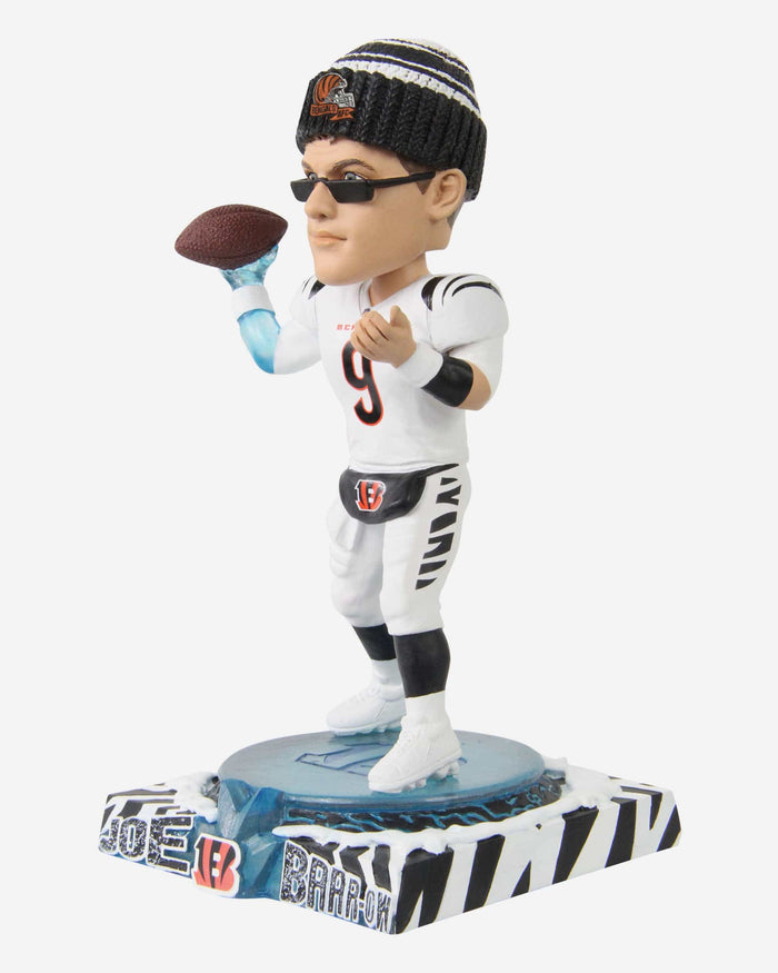 Joe Burrow Cincinnati Bengals Brrr-ow Bobblehead FOCO - FOCO.com