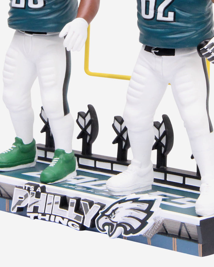 Jason Kelce & Miles Sanders Philadelphia Eagles Dancing Dual Bobblehead FOCO - FOCO.com