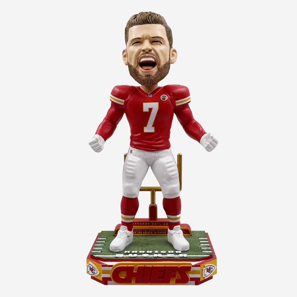 Harrison Butker Kansas City Chiefs Game-Winning Field Goal Bobblehead FOCO - FOCO.com