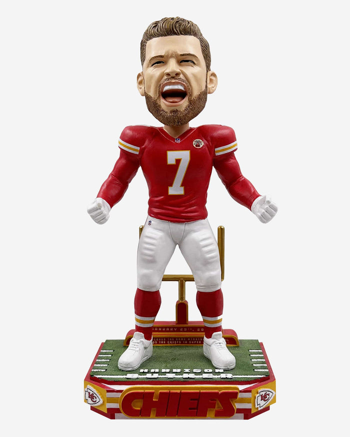 Harrison Butker Kansas City Chiefs Game-Winning Field Goal Bobblehead FOCO - FOCO.com