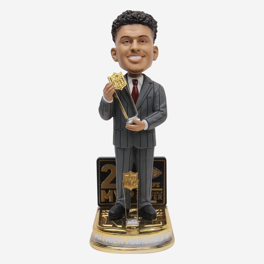 Patrick Mahomes Kansas City Chiefs 2X NFL MVP Bobblehead FOCO - FOCO.com