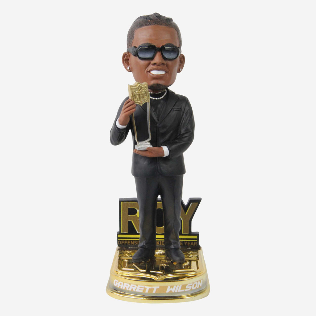 Garrett Wilson New York Jets 2022 NFL Offensive Rookie Of The Year Bobblehead FOCO - FOCO.com