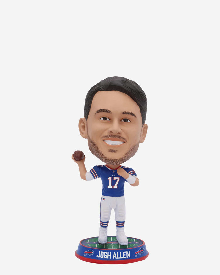 Josh Allen Buffalo Bills Field Stripe Mini Bighead Bobblehead FOCO - FOCO.com