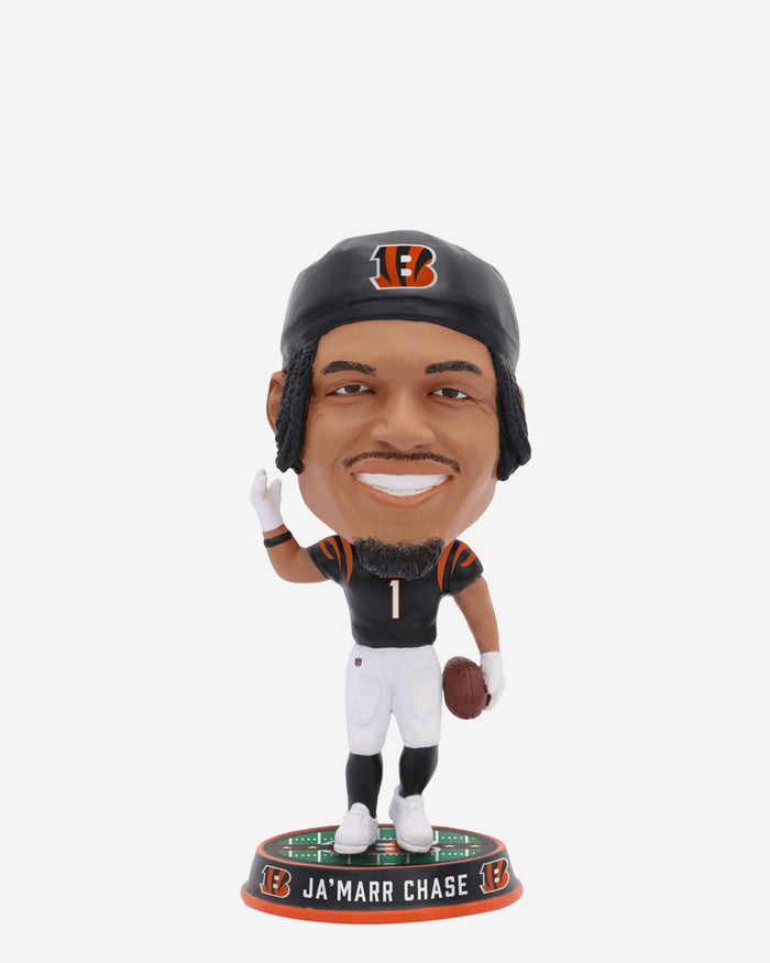 Ja'Marr Chase Cincinnati Bengals Field Stripe Mini Bighead Bobblehead FOCO - FOCO.com