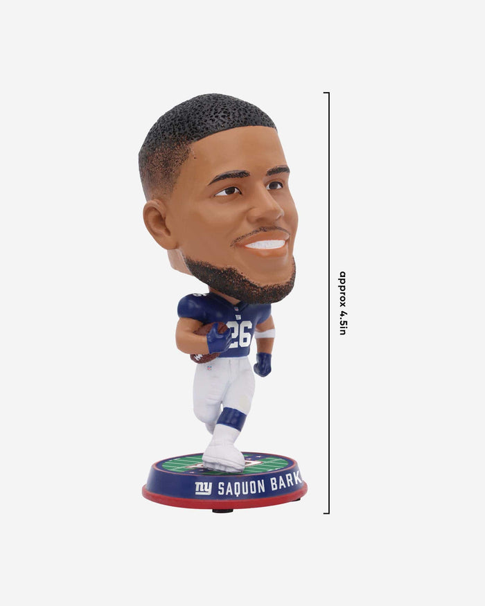 Saquon Barkley New York Giants Field Stripe Mini Bighead Bobblehead FOCO - FOCO.com