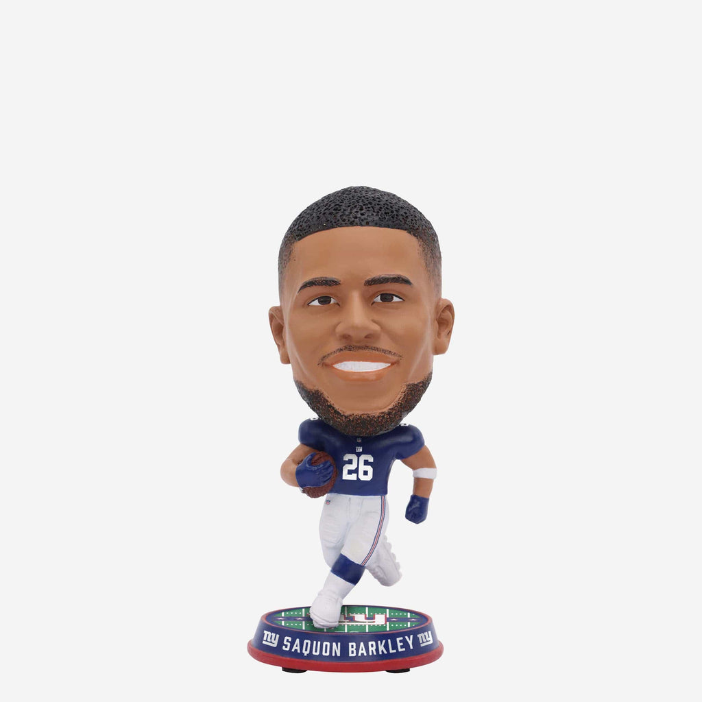 Saquon Barkley New York Giants Field Stripe Mini Bighead Bobblehead FOCO - FOCO.com