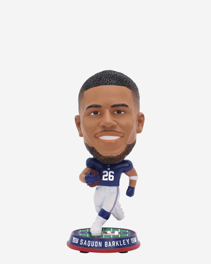 Saquon Barkley New York Giants Field Stripe Mini Bighead Bobblehead FOCO - FOCO.com