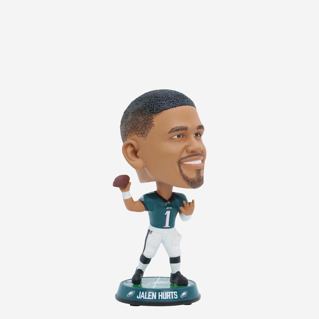 Jalen Hurts Philadelphia Eagles Field Stripe Mini Bighead Bobblehead FOCO - FOCO.com