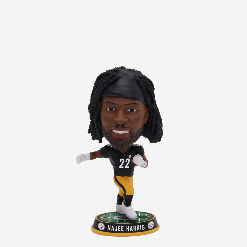 Najee Harris Pittsburgh Steelers Field Stripe Mini Bighead Bobblehead FOCO - FOCO.com