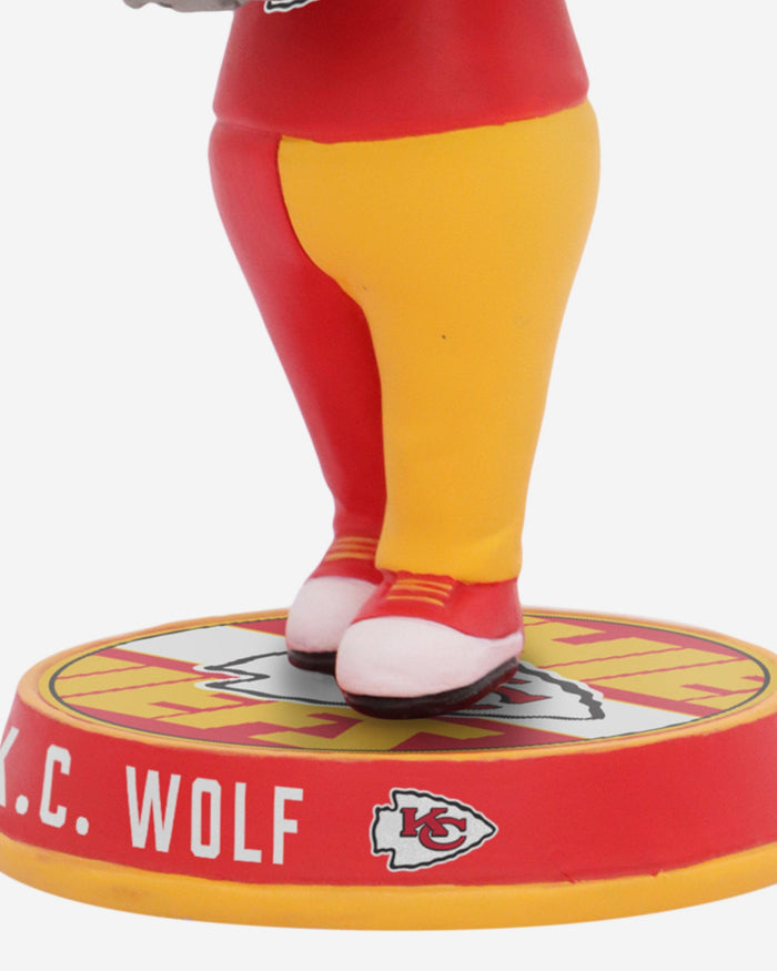 KC Wolf Kansas City Chiefs Mascot Field Stripe Mini Bighead Bobblehead FOCO - FOCO.com