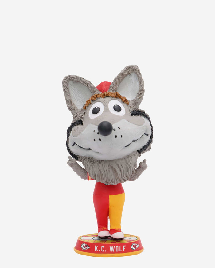 KC Wolf Kansas City Chiefs Mascot Field Stripe Mini Bighead Bobblehead FOCO - FOCO.com