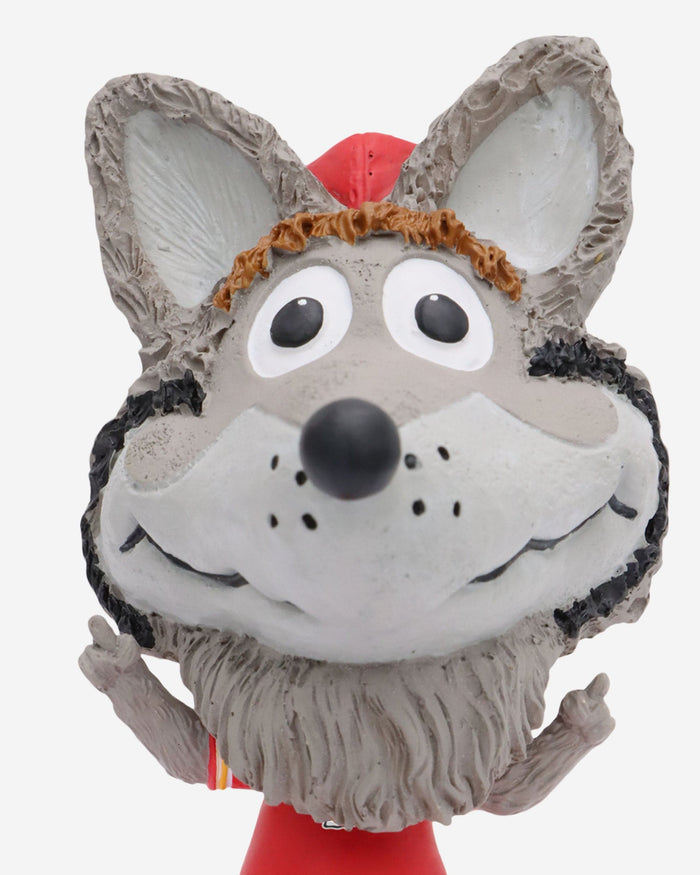 KC Wolf Kansas City Chiefs Mascot Field Stripe Mini Bighead Bobblehead FOCO - FOCO.com