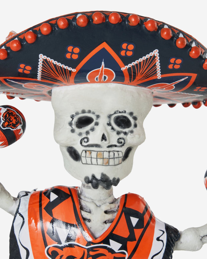 Chicago Bears Calavera Glow in the Dark Bobblehead FOCO - FOCO.com