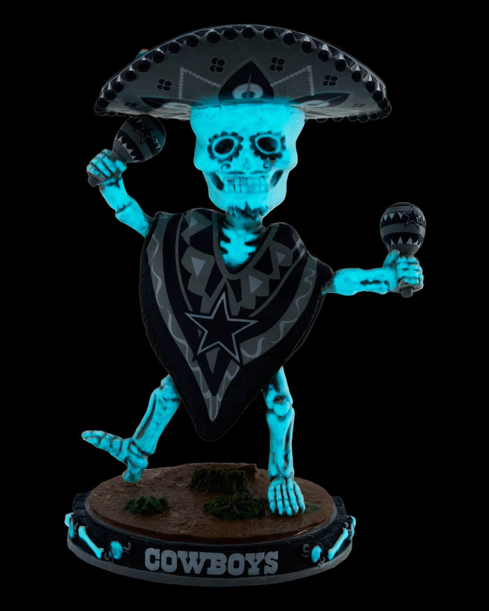 Dallas Cowboys Calavera Glow in the Dark Bobblehead FOCO - FOCO.com