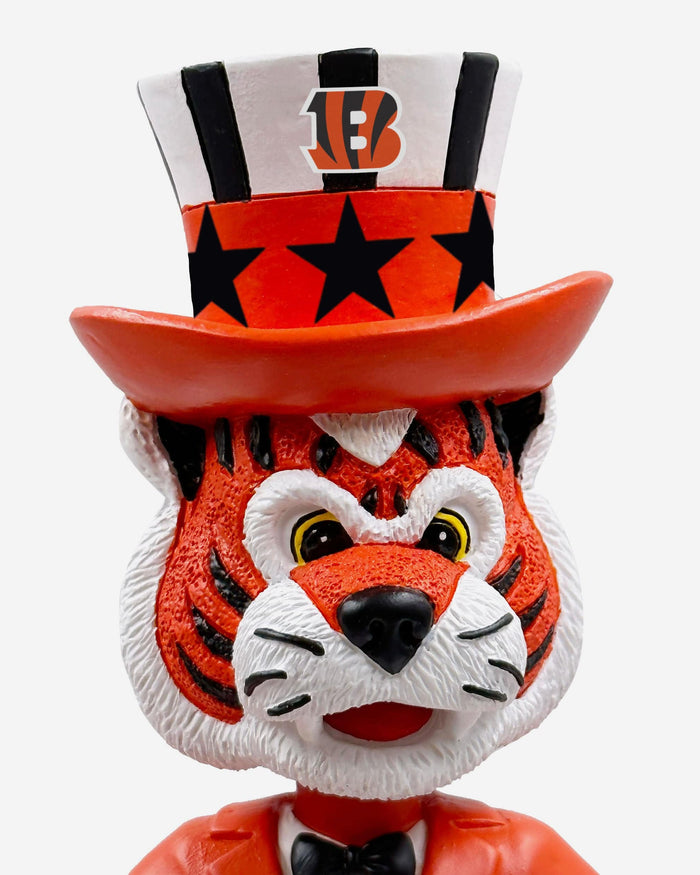 Who Dey Cincinnati Bengals Americana Mascot Bobblehead FOCO - FOCO.com