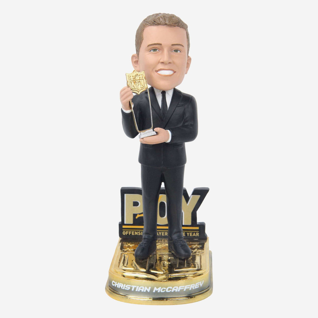 Christian McCaffrey San Francisco 49ers 2023 NFL Offensive Player of the Year Bobblehead FOCO - FOCO.com