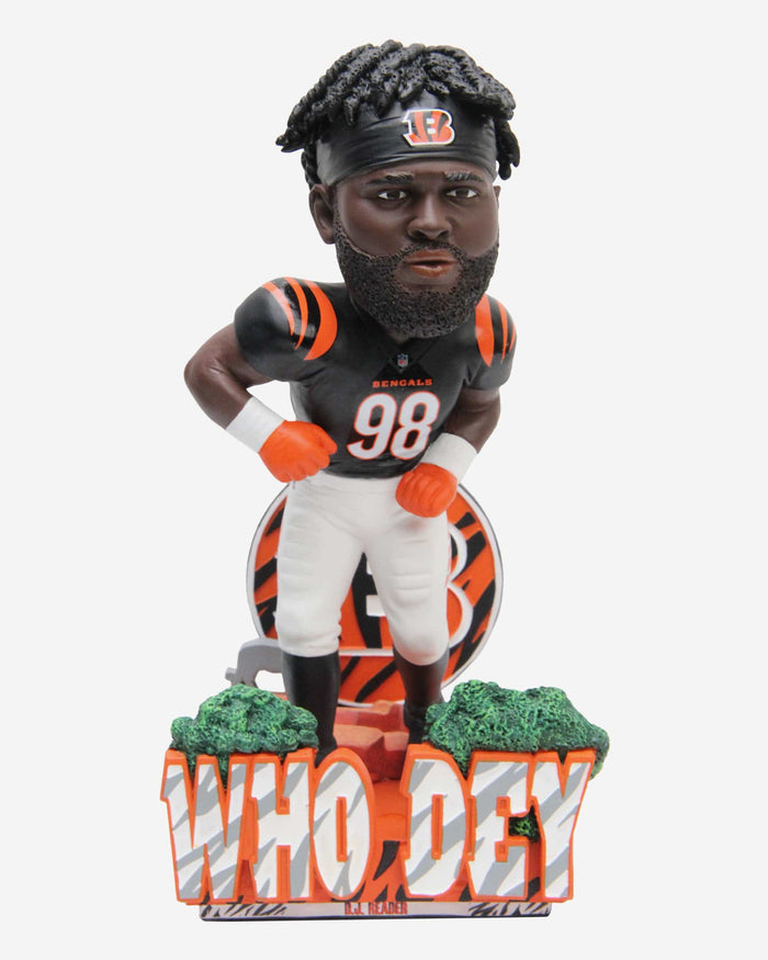DJ Reader Cincinnati Bengals Who Dey Bobblehead FOCO - FOCO.com