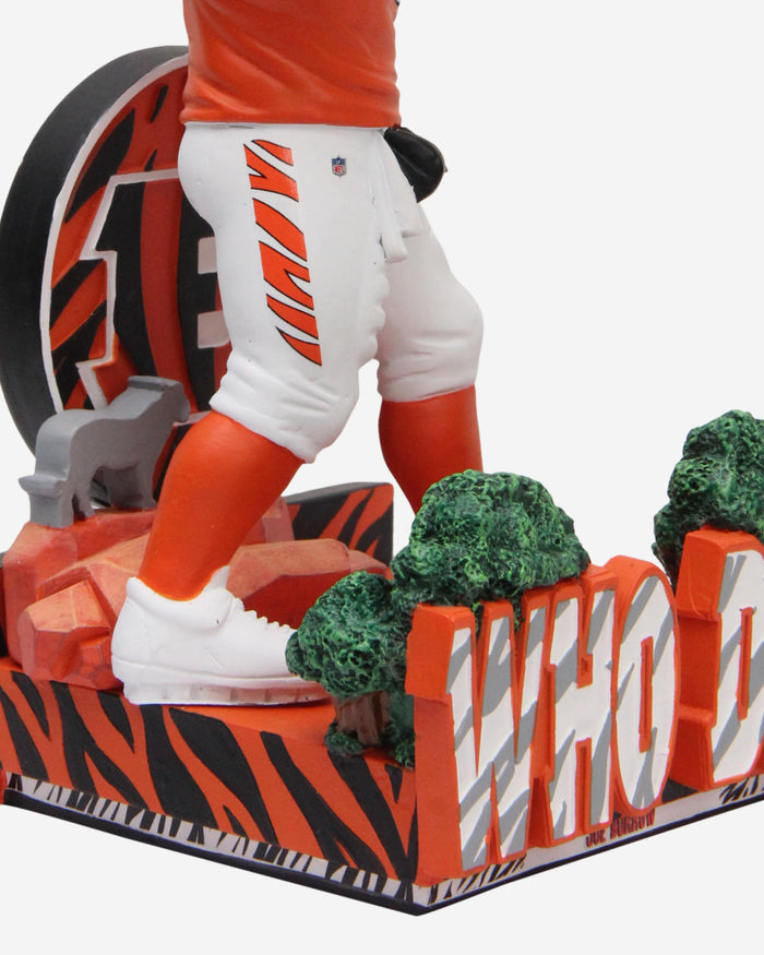 Joe Burrow Cincinnati Bengals Who Dey Bobblehead FOCO - FOCO.com