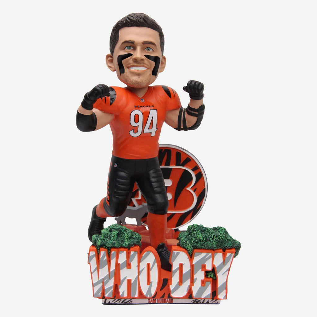 Sam Hubbard Cincinnati Bengals Who Dey Bobblehead FOCO - FOCO.com