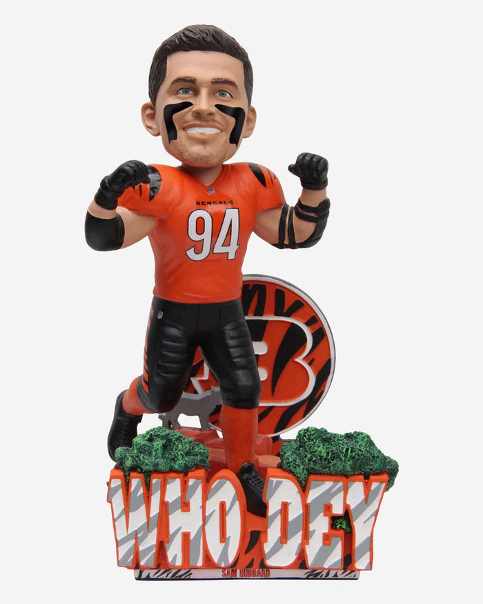 Sam Hubbard Cincinnati Bengals Who Dey Bobblehead FOCO - FOCO.com