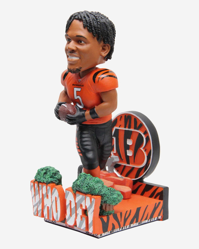 Tee Higgins Cincinnati Bengals Who Dey Bobblehead FOCO - FOCO.com