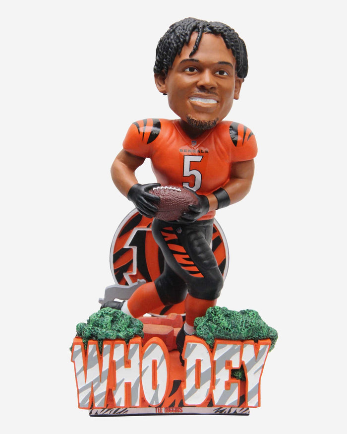 Tee Higgins Cincinnati Bengals Who Dey Bobblehead FOCO - FOCO.com