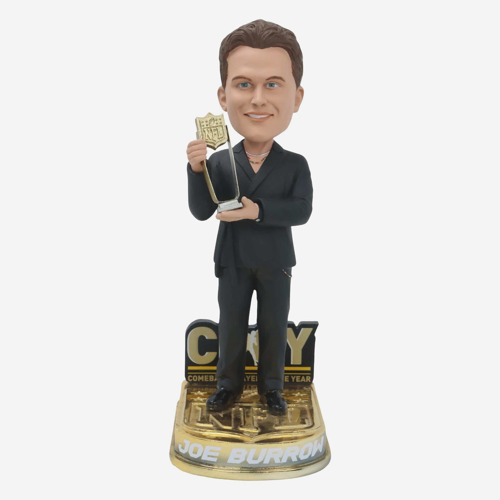 Joe Burrow Cincinnati Bengals 2024 NFL Comeback Player of the Year Bobblehead FOCO - FOCO.com