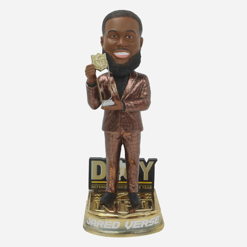 Jared Verse Los Angeles Rams 2024 NFL Defensive Rookie of the Year Bobblehead FOCO - FOCO.com