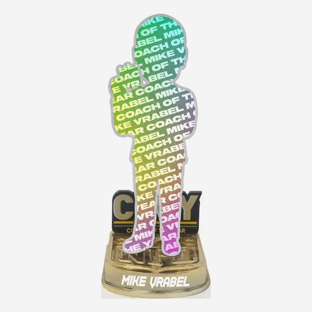 Mike Vrabel New England Patriots 2025 NFL Coach of the Year Bobblehead FOCO - FOCO.com