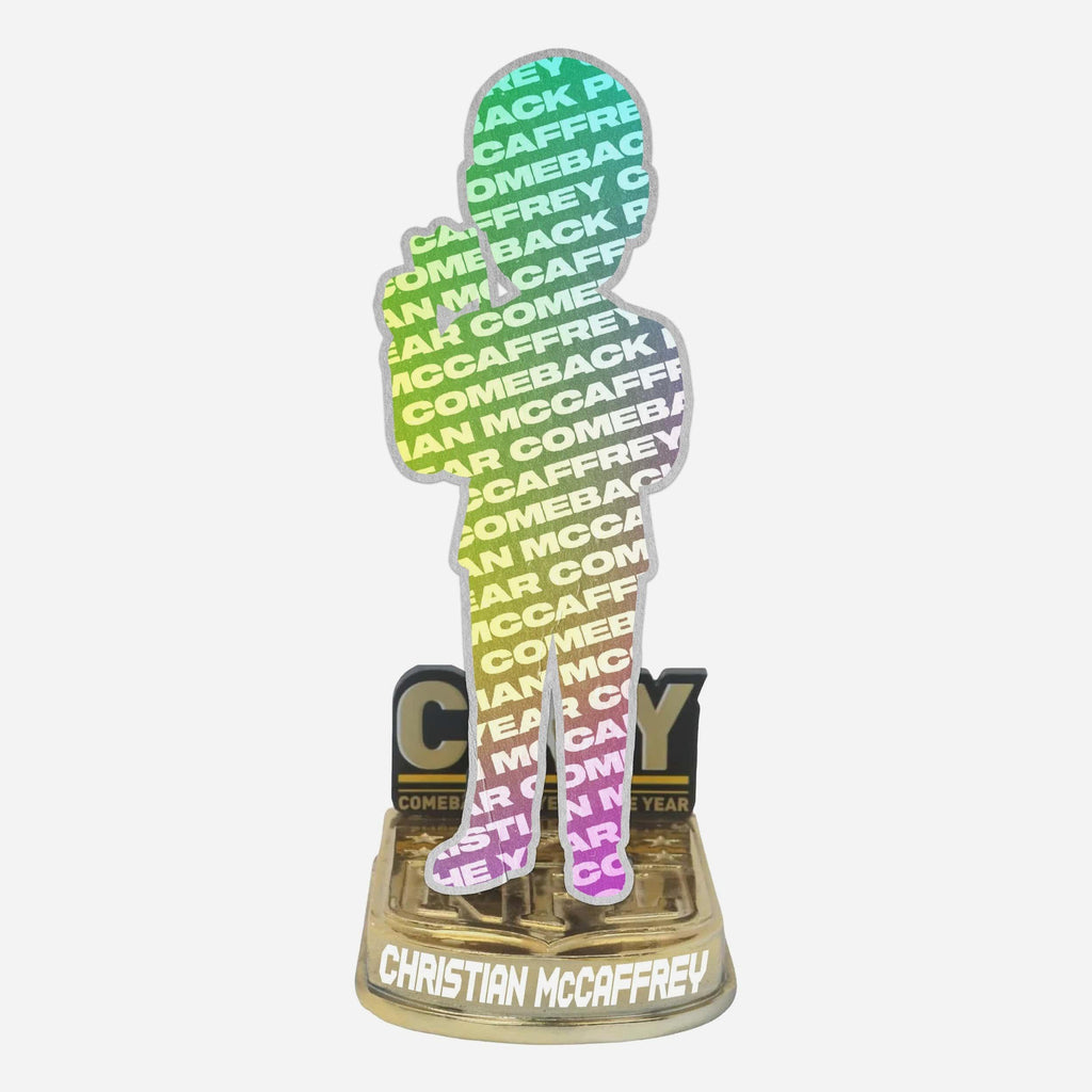 Christian McCaffrey San Francisco 49ers 2025 NFL Comeback Player of the Year Bobblehead FOCO - FOCO.com