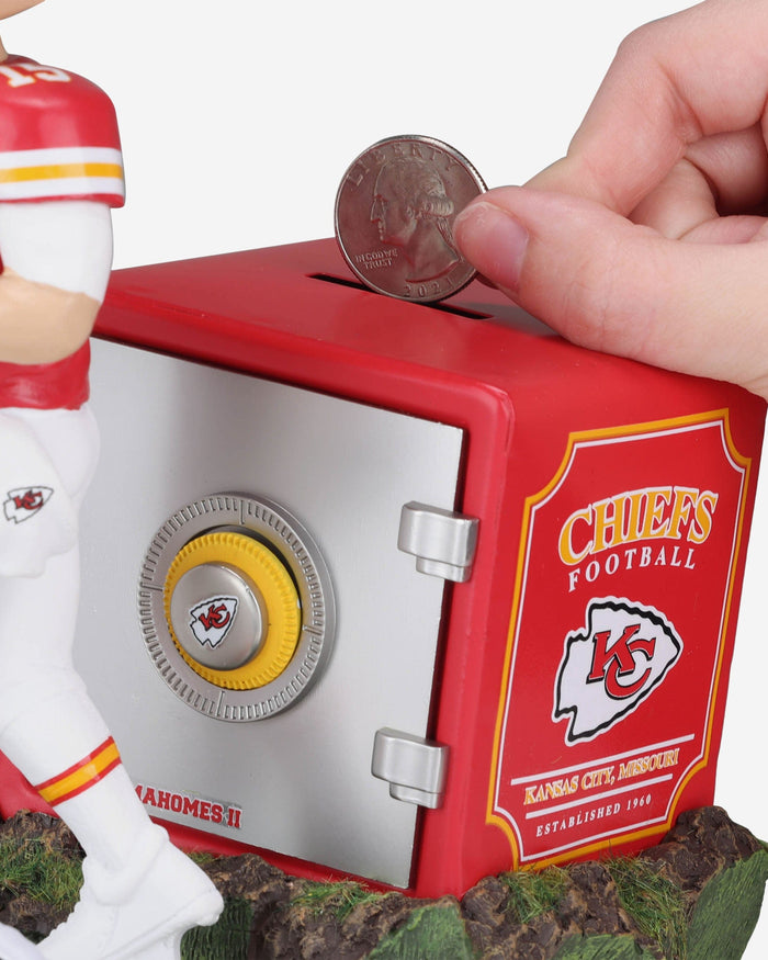 Patrick Mahomes Kansas City Chiefs Bank Bobblehead FOCO - FOCO.com