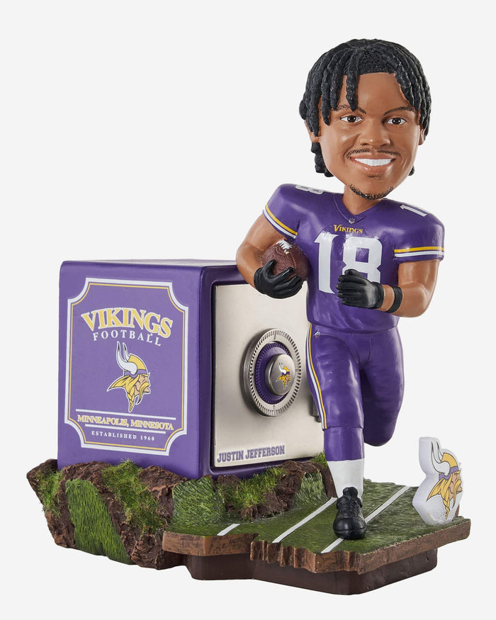 Justin Jefferson Minnesota Vikings Bank Bobblehead FOCO - FOCO.com