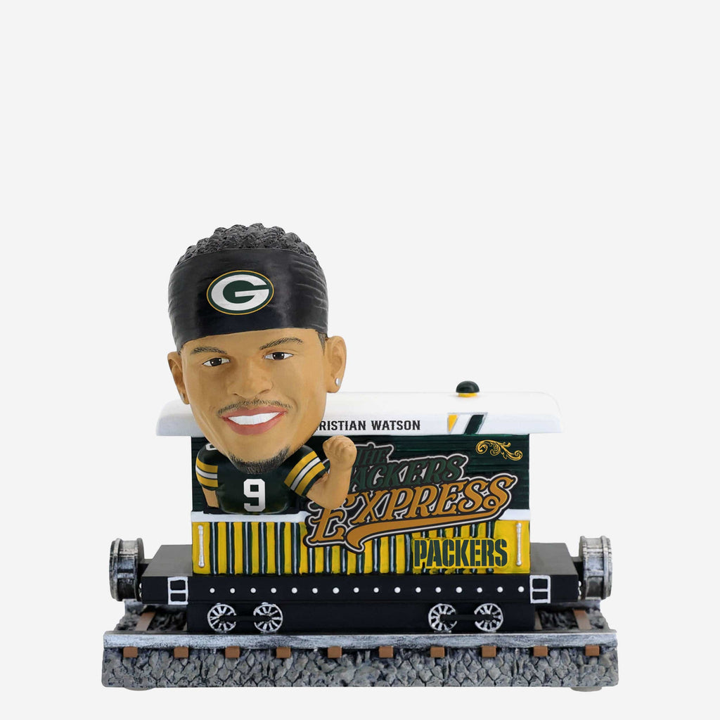 Christian Watson Green Bay Packers Express Train Bobblehead FOCO - FOCO.com